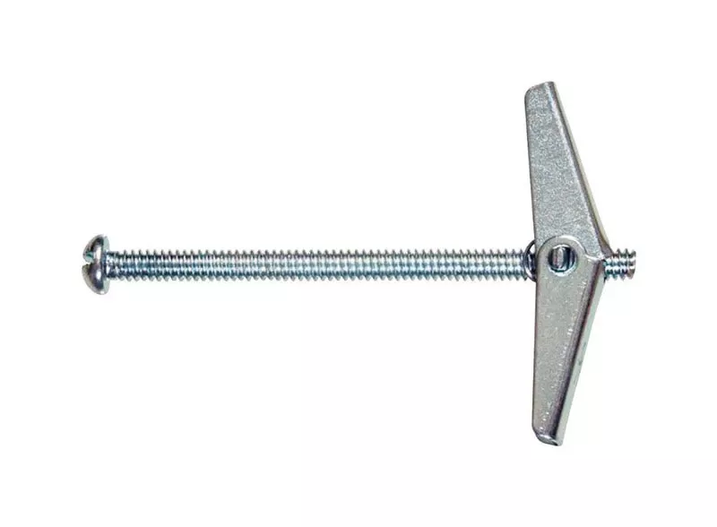 Power-stud 5/16 In. D X 4 In. L Round Zinc-plated Steel Toggle Bolt 1 Pk