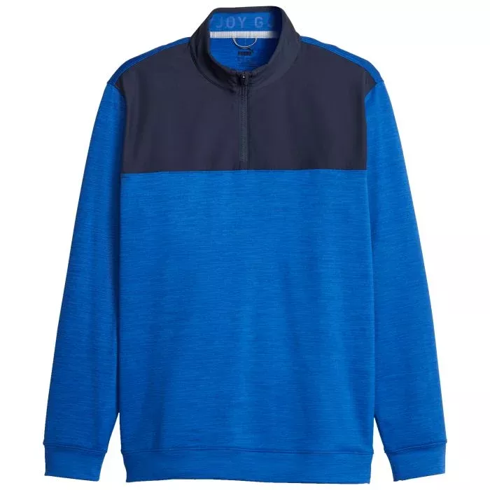 PUMA CLOUDSPUN Colorblock Quarter Zip Golf Pullover - ON SALE