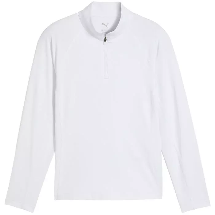PUMA Junior Girls YouV Brrr Quarter Zip Golf Pullover