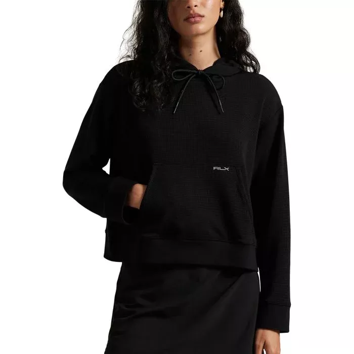 RLX Ralph Lauren Womens Waffle-Knit Golf Hoodie