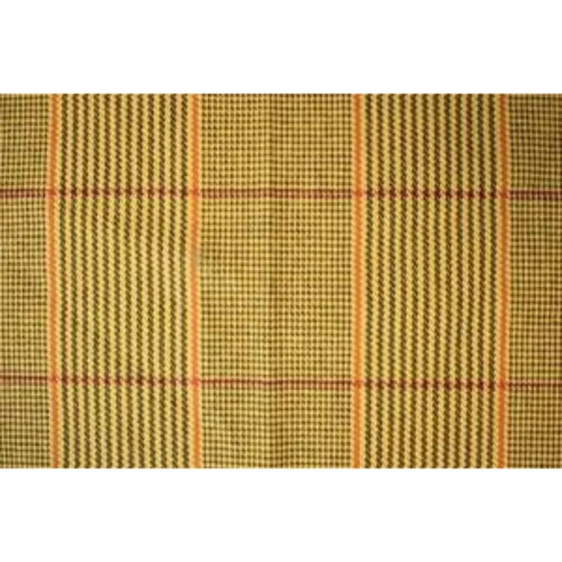 ‘Russell Plaid Wool Pocket Sq’