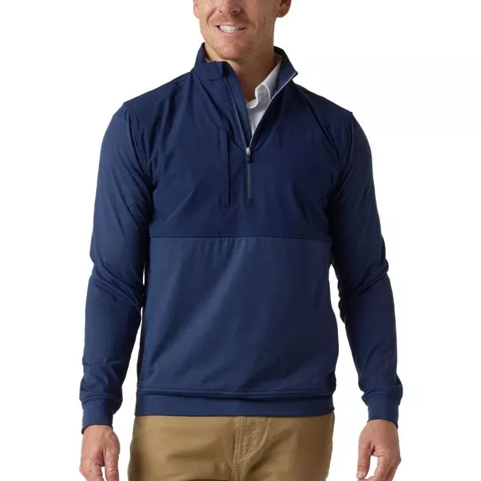 Straight Down Harding Hybrid Quarter Zip Golf Pullover
