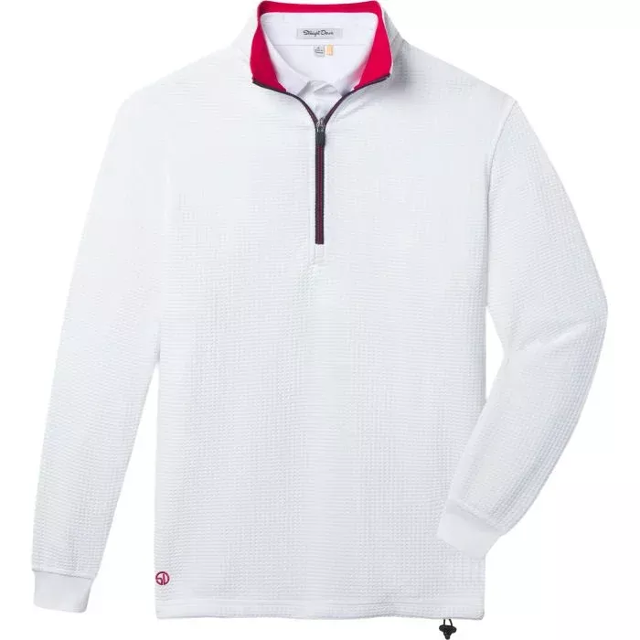 Straight Down Optic Quarter-Zip Golf Pullover