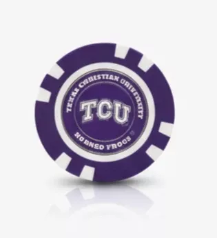 TCU Horned Frogs Officially Licensed Poker Chip Ball Marker