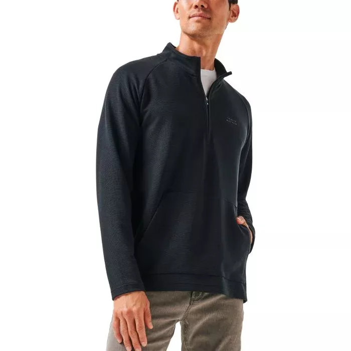 TravisMathew Performance Waffle Quarter Zip Golf Pullover
