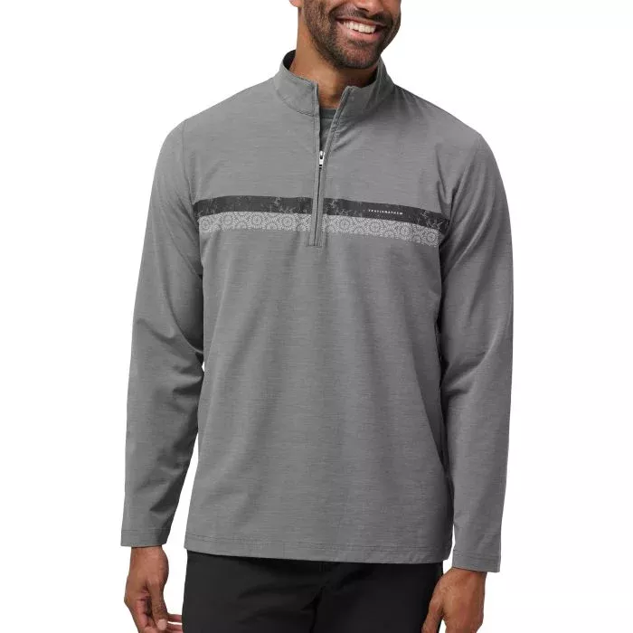 TravisMathew Sit and Sip Quarter Zip Golf Pullover - ON SALE