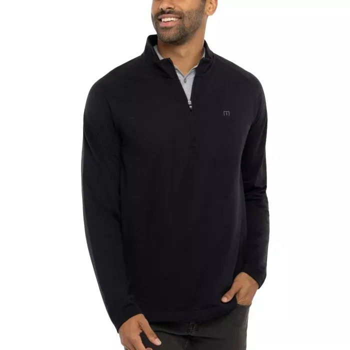 TravisMathew Upgraded Quarter Zip Golf Pullover