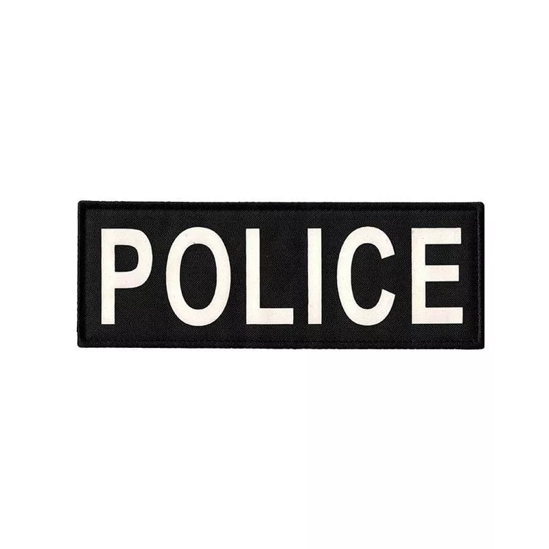 Valhalla White & Black Police Patch