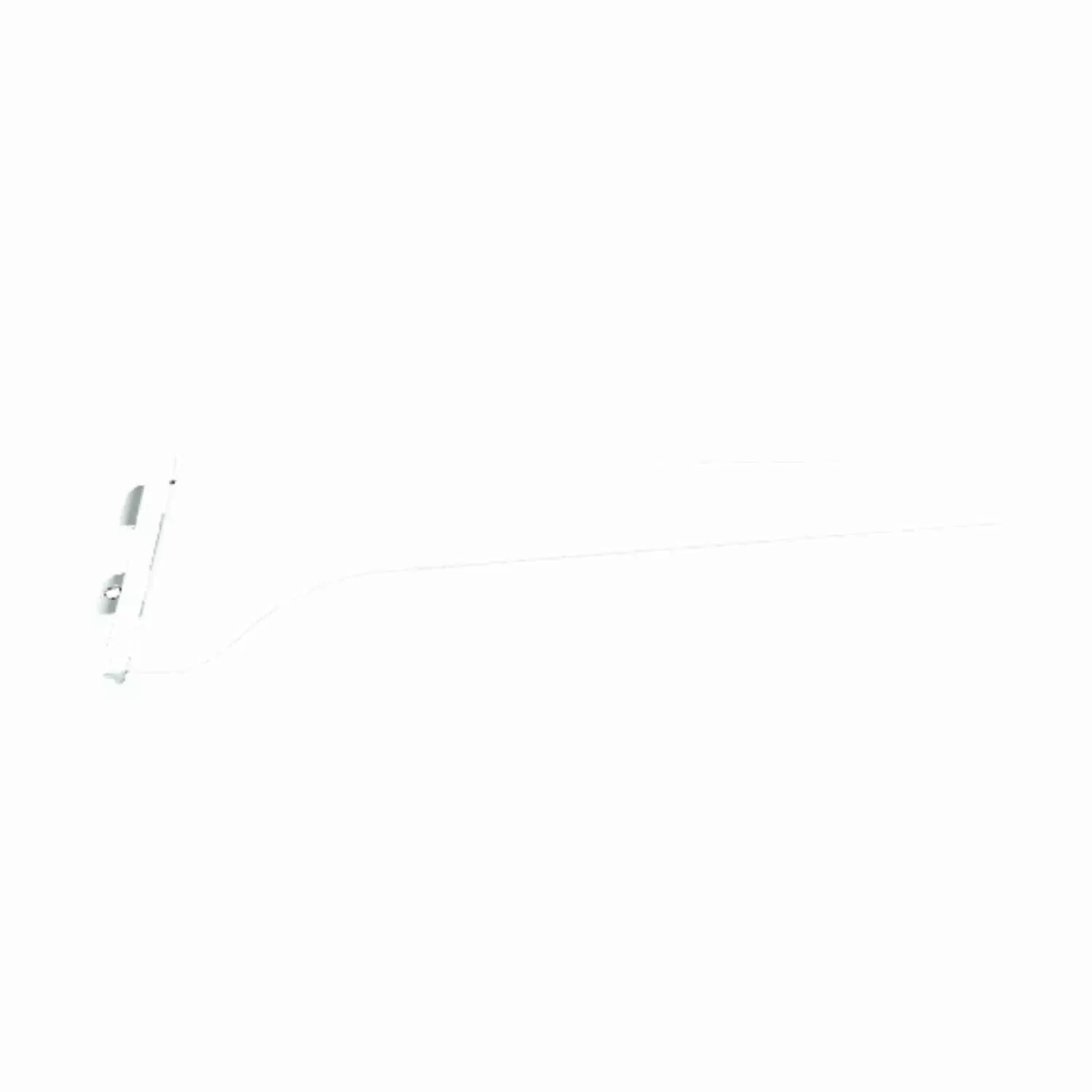 White Steel Regular Duty Bracket 16 Gauge 14 In. Length 160 Lb Capacity