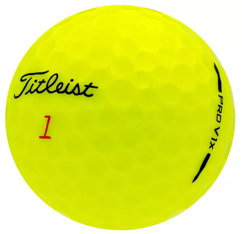 Yellow Titleist Pro V1X (2025) – 1 Dozen