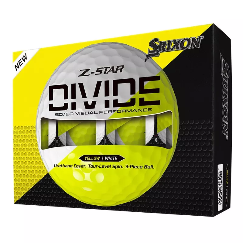 Z Star 9 ’25 Golf Balls – DIVIDE White/Yellow