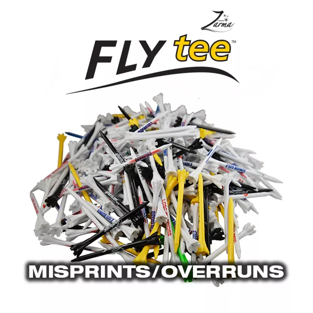 Zarma FLYTee Plastic Tees - Misprints/Overruns (Packs of 250 Tees)