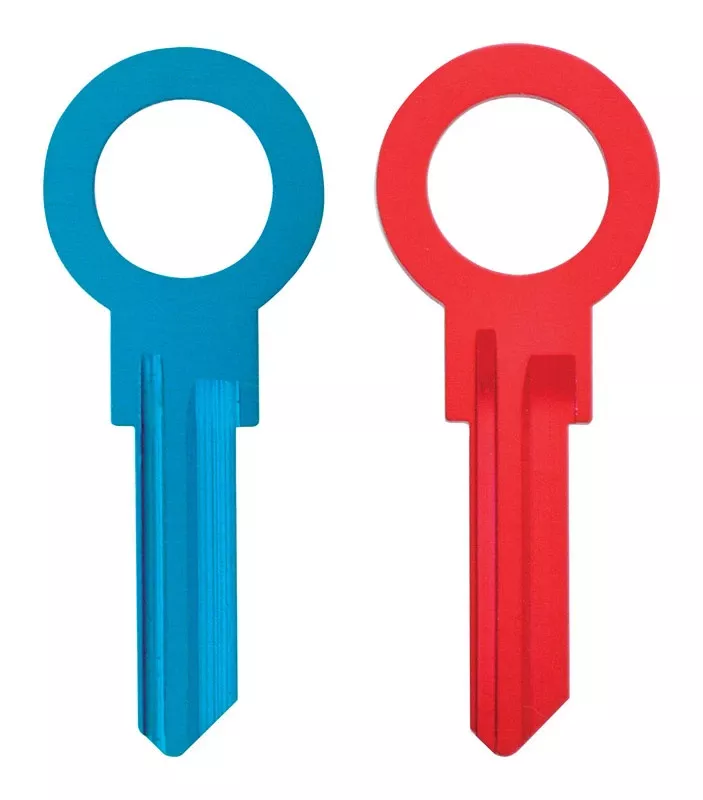 Zero Gravity Universal Key Blank For House And Padlock - Single Sided