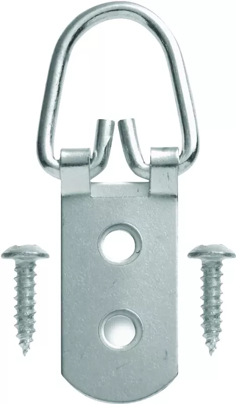 Zinc D-ring Hanger 75 Lb 1 Pk