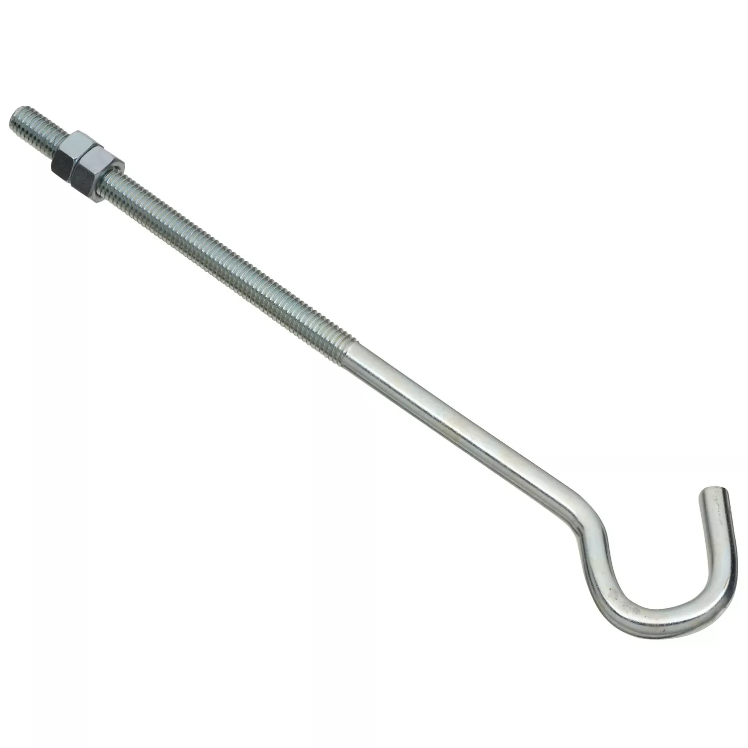 Zinc-plated Silver Steel 10 In. L Hook Bolt 135 Lb 1 Pk