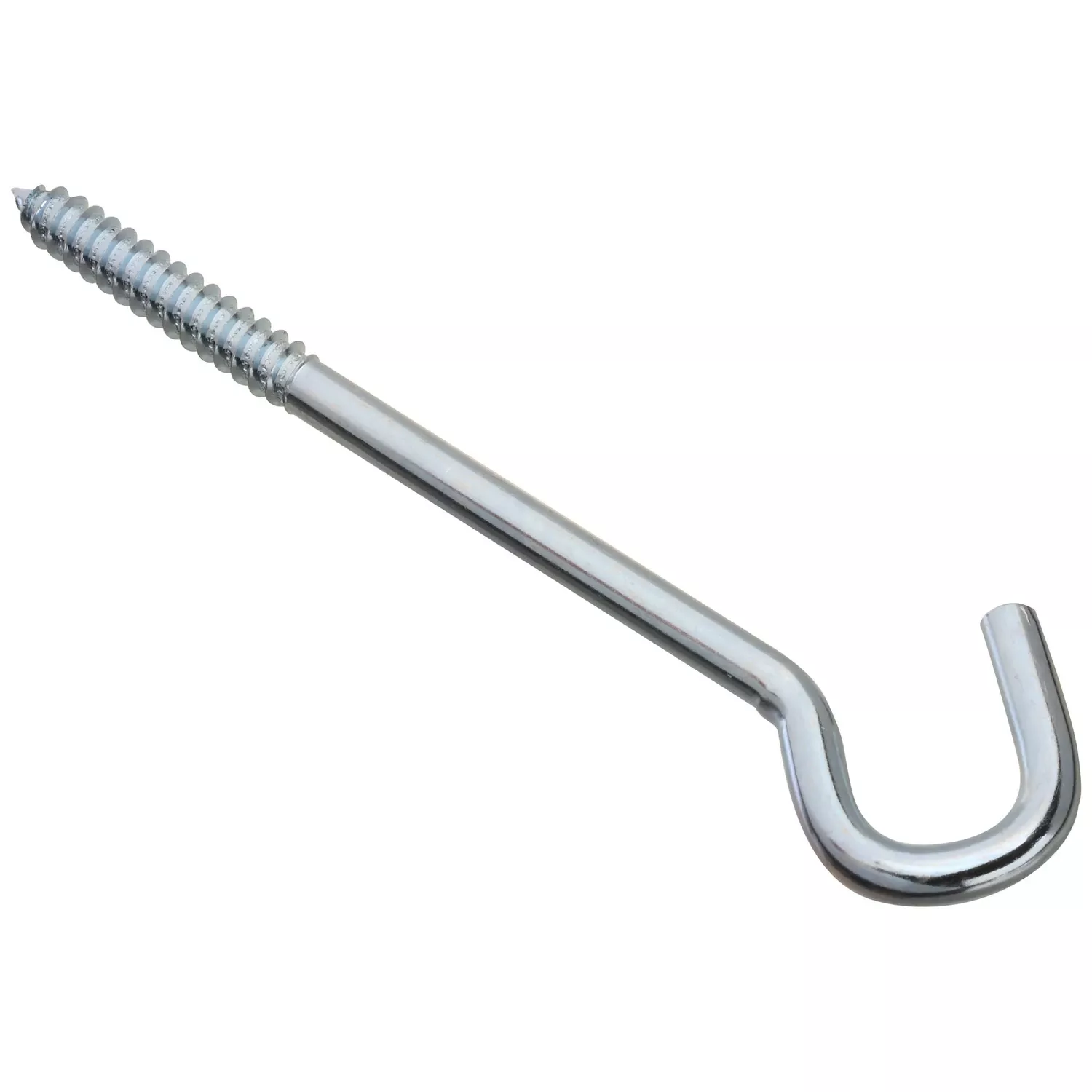 Zinc-plated Silver Steel 8 In. L Screw Hook 150 Lb 1 Pk