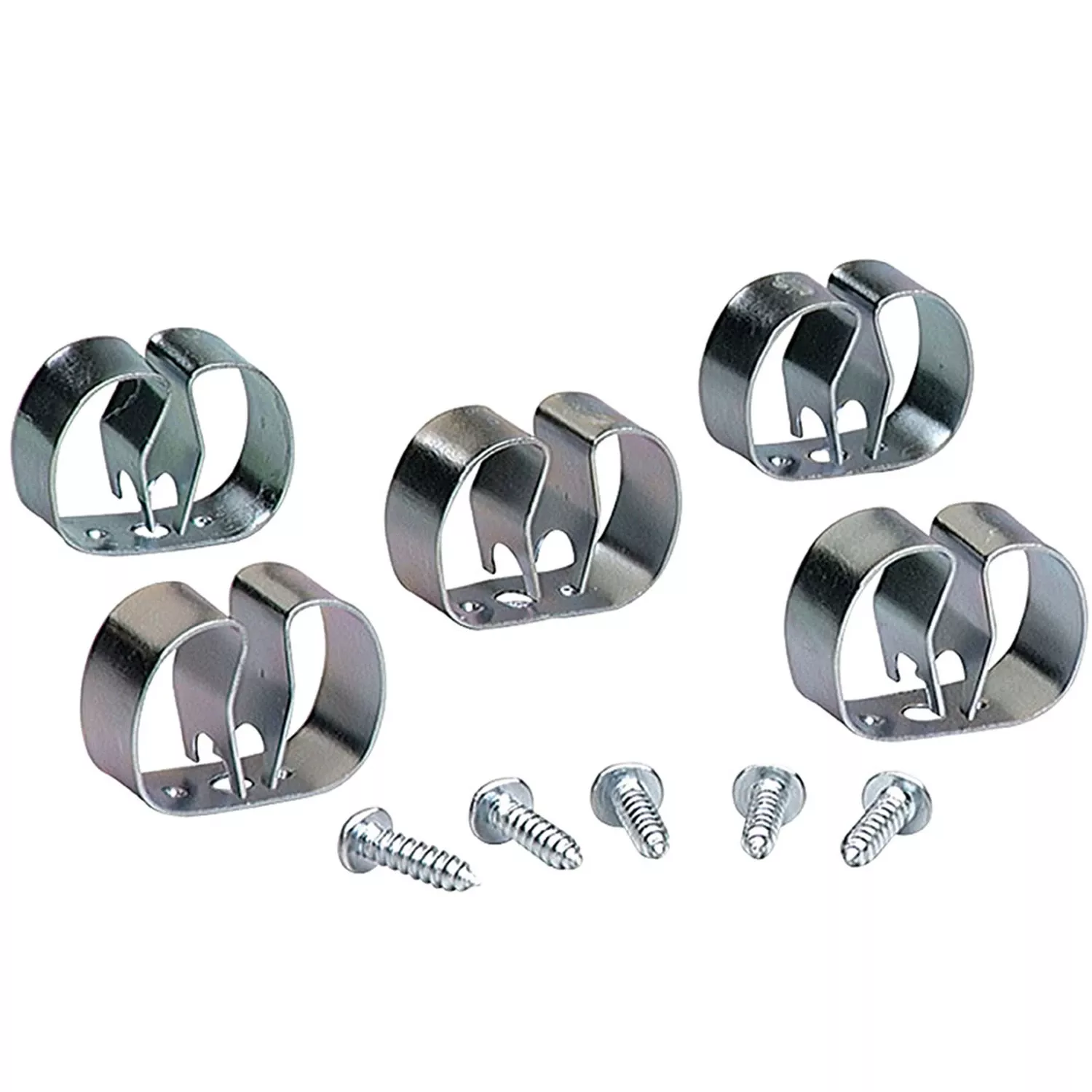 Zinc-plated Silver Steel Grip Clip For 5-3/4 3 Pk